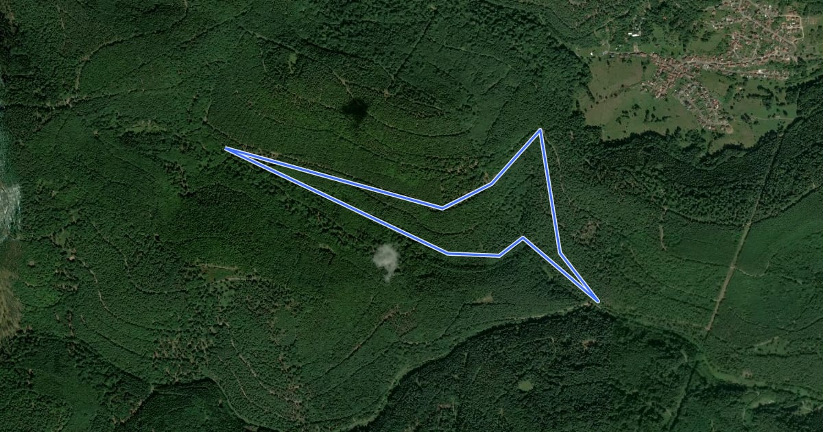Маршрут Rundwanderweg Iggelbach 3 на спутниковом снимке
