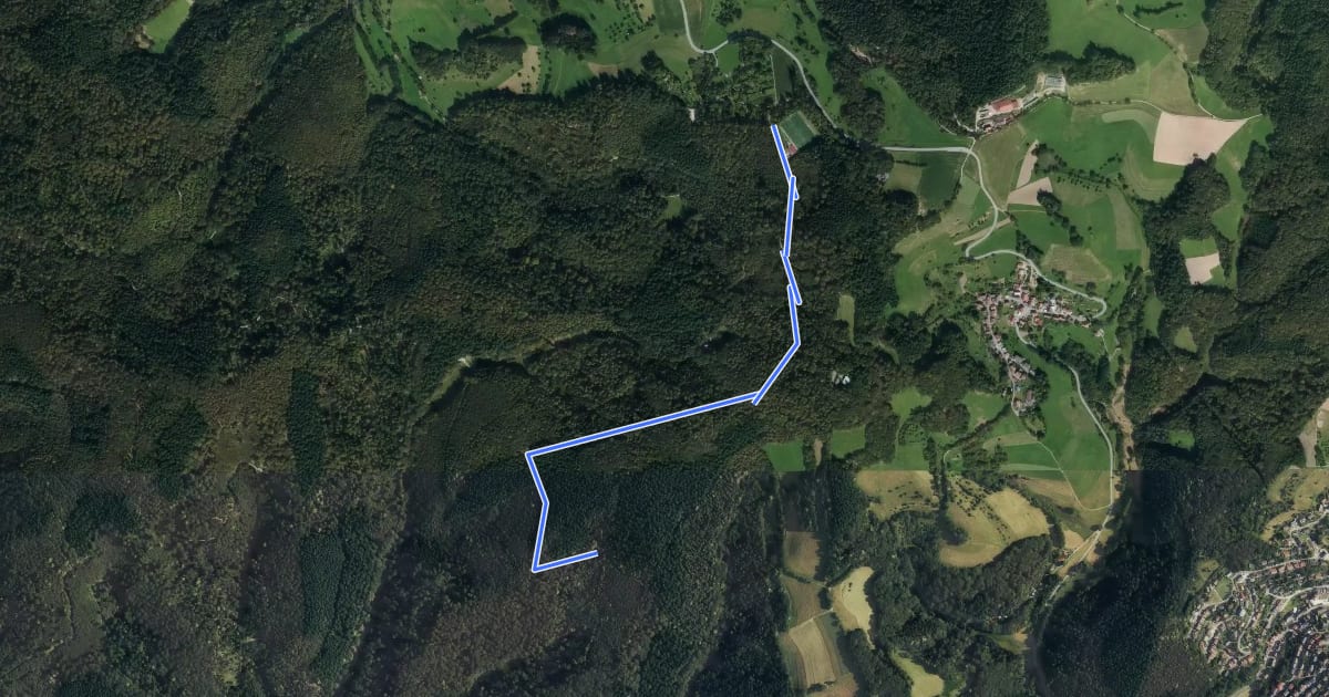Маршрут Rundwanderweg Judenberg 3: Bärengrund-Weg на спутниковом снимке