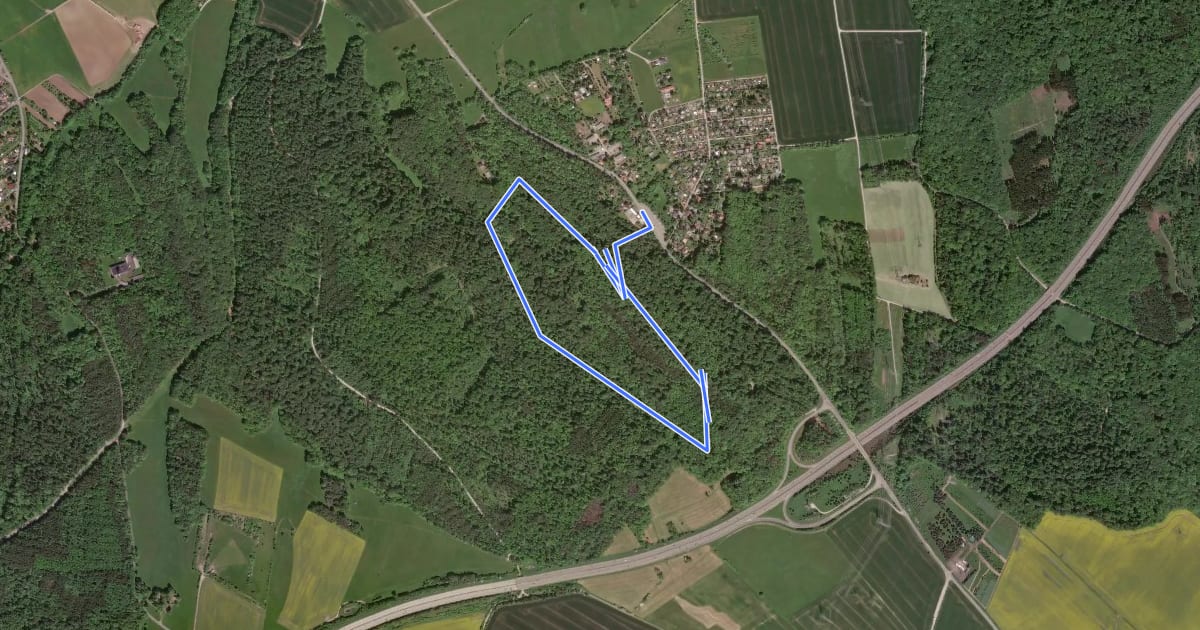 Маршрут Rundwanderweg "Königsquelle" на спутниковом снимке