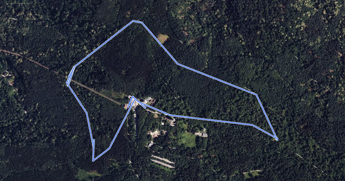 Маршрут Rundwanderweg Königstuhl 4: Königstuhl-Rundweg на спутниковом снимке
