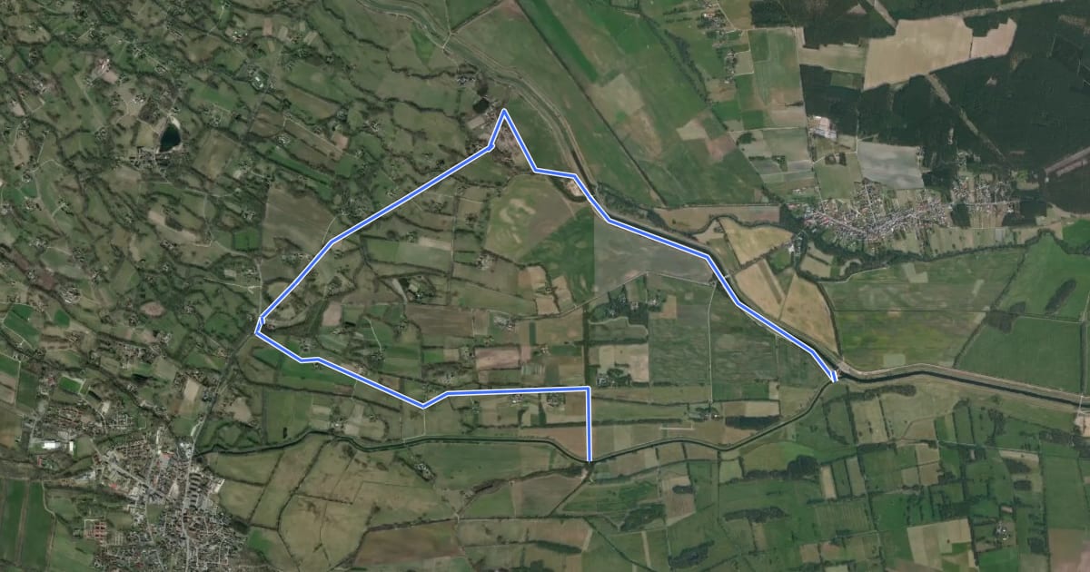 Маршрут Rundwanderweg Kauper на спутниковом снимке