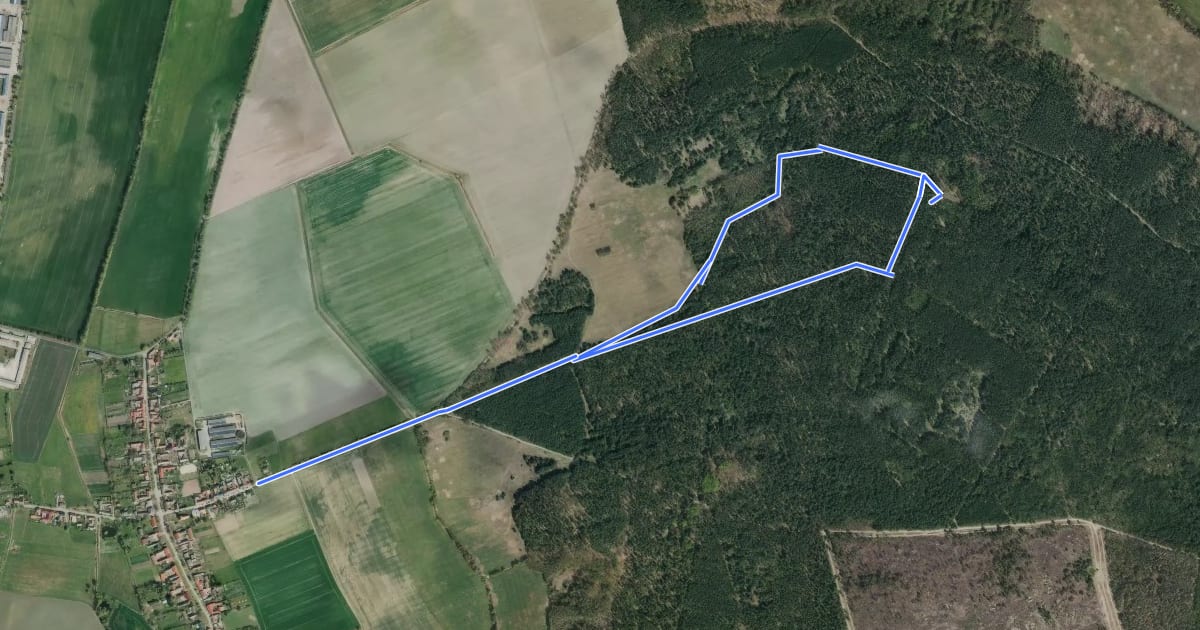 Маршрут Rundwanderweg Keilbergaussicht на спутниковом снимке