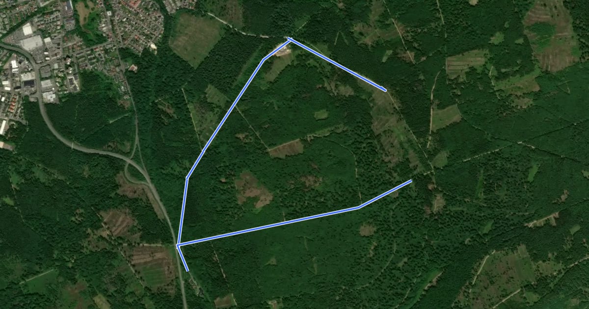Маршрут Rundwanderweg Keiler на спутниковом снимке