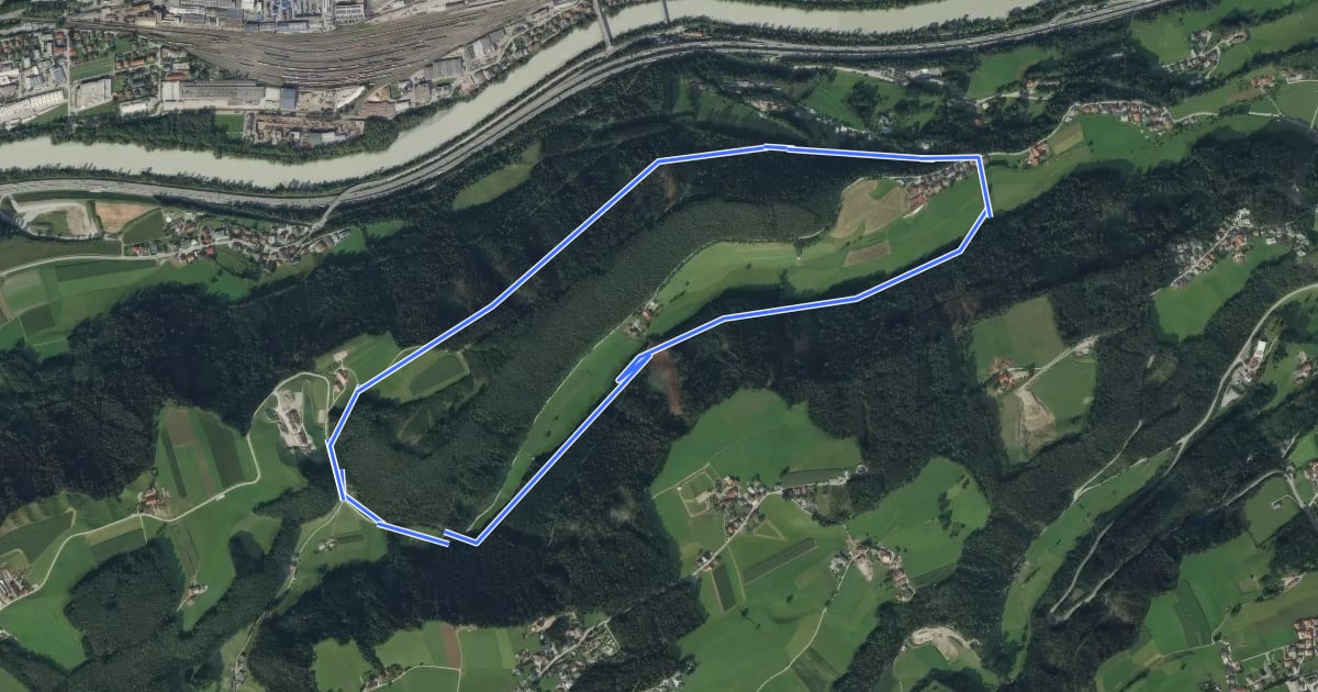 Маршрут Rundwanderweg Kienberg на спутниковом снимке
