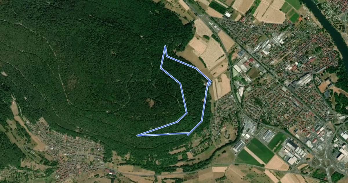 Маршрут Rundwanderweg Kleinheubach Schützenhaus 5 : Dr. Götz Gedenkweg на спутниковом снимке