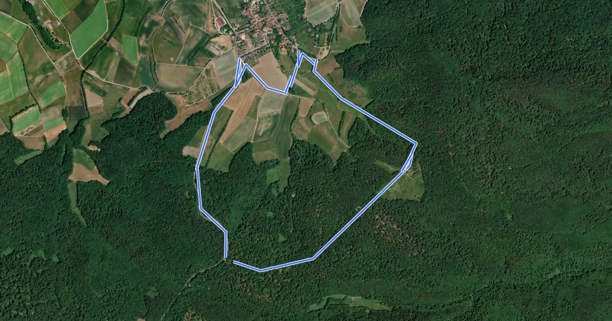Маршрут Rundwanderweg Knetzgau K 5 на спутниковом снимке