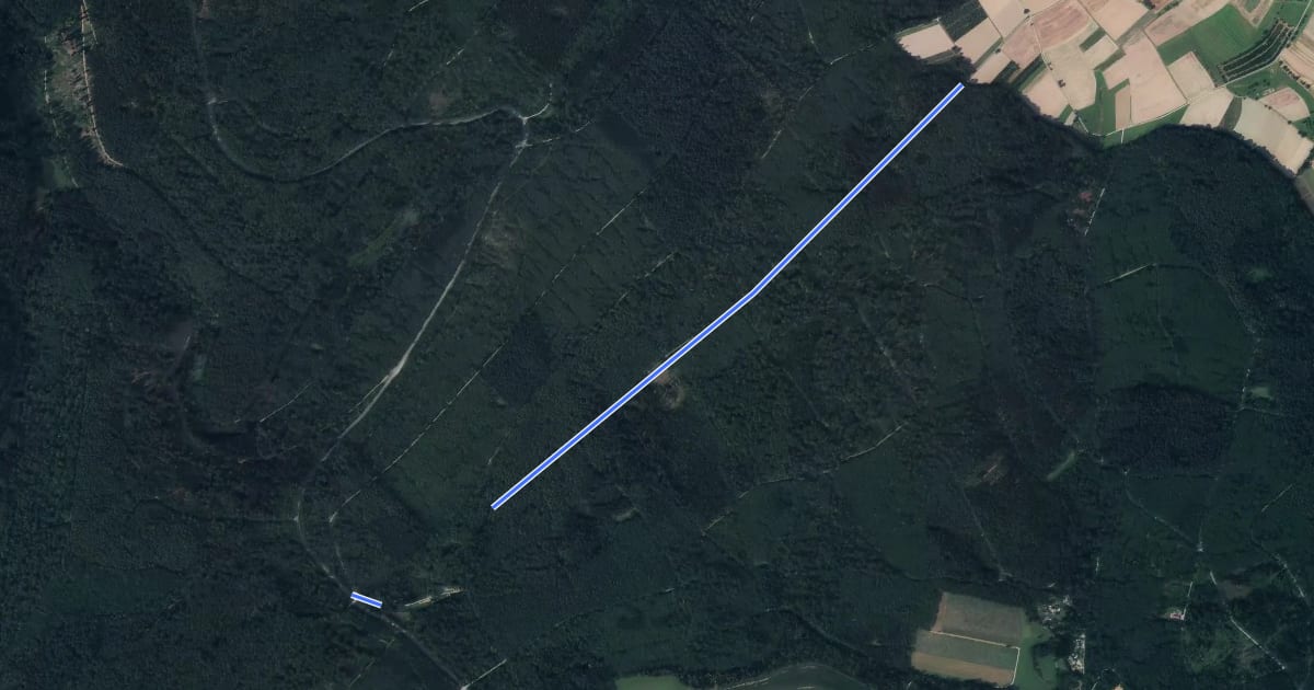 Маршрут Rundwanderweg Kohlplatte 4: Kürzenberg-Weg на спутниковом снимке