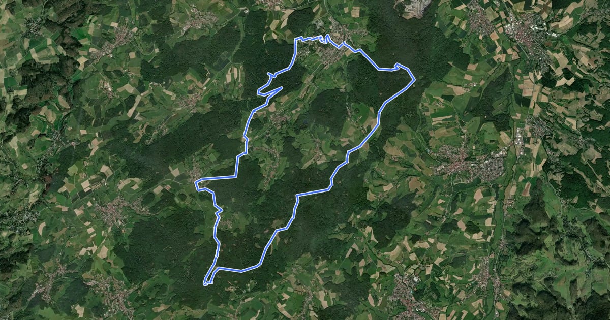 Маршрут Rundwanderweg Ökumenischer Pilgerweg : St. Jost на спутниковом снимке
