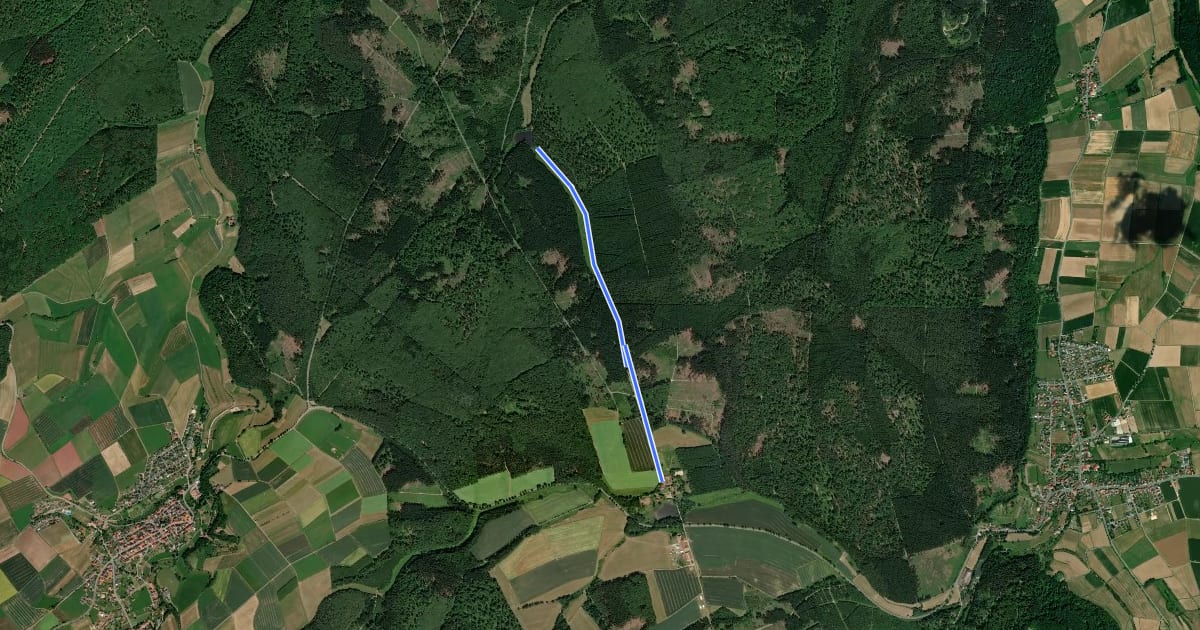 Маршрут Rundwanderweg Landau 7, Abstecher x на спутниковом снимке