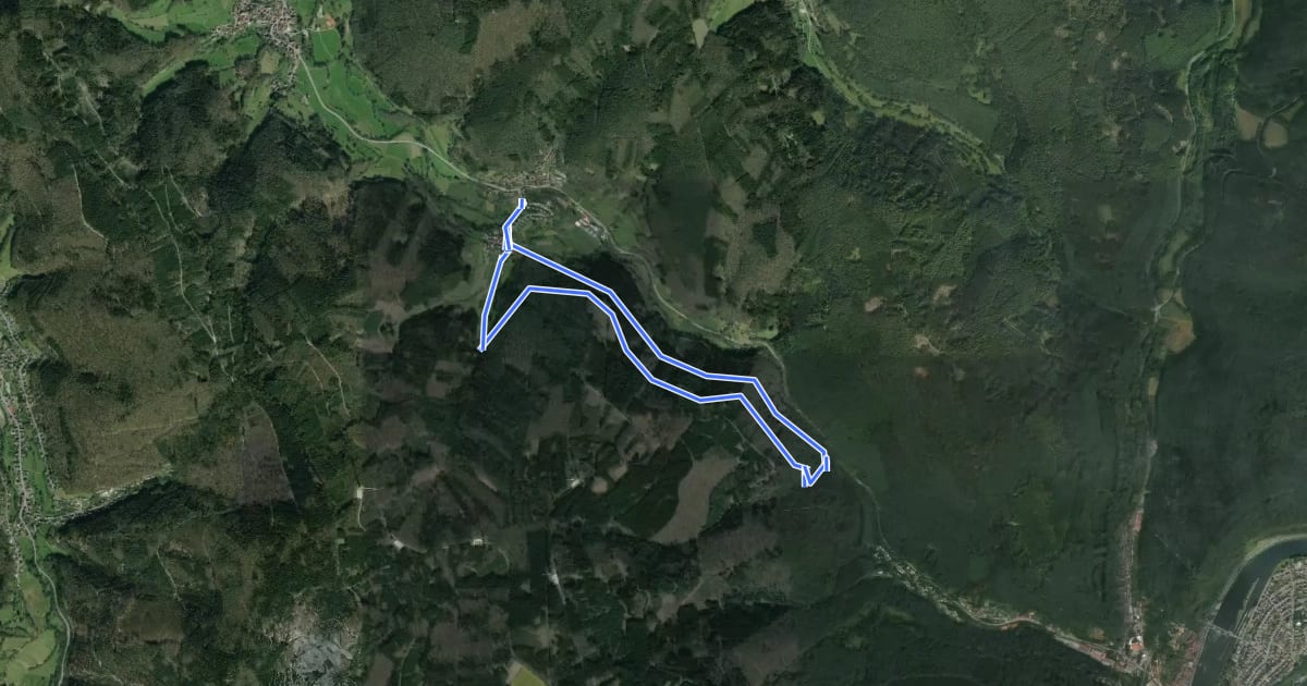 Маршрут Rundwanderweg Langenthal 2: на спутниковом снимке