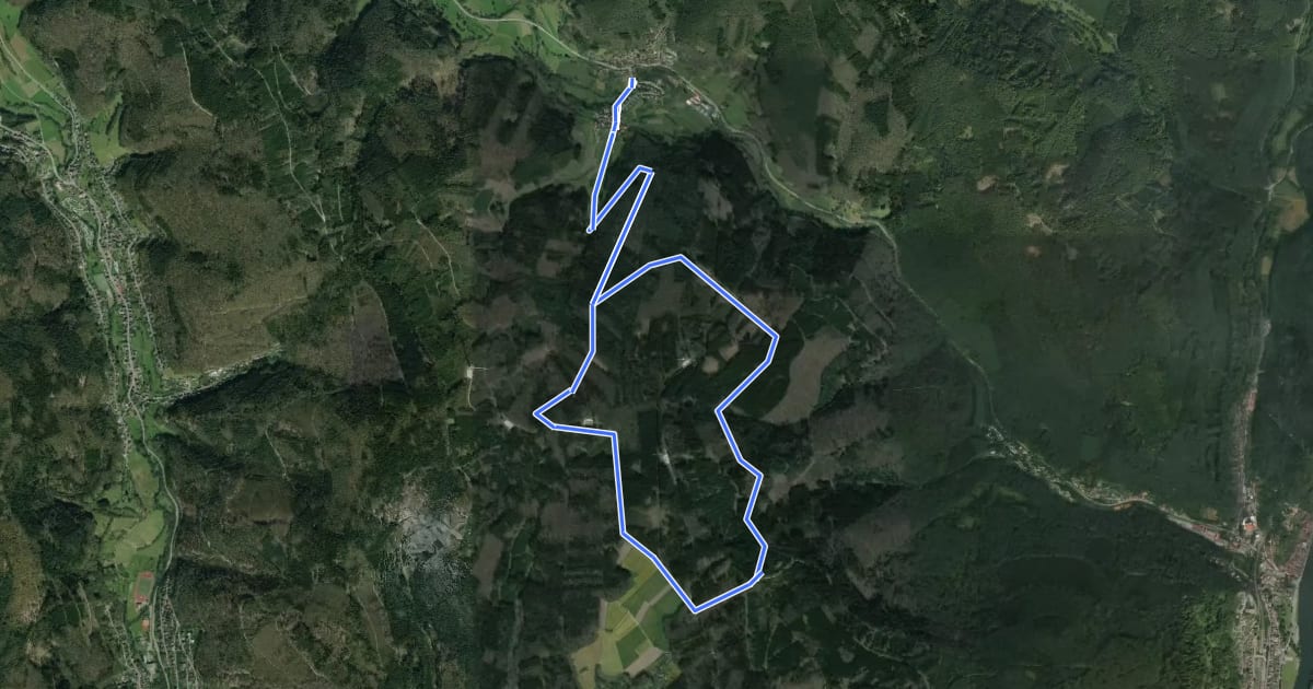 Маршрут Rundwanderweg Langenthal 3: на спутниковом снимке