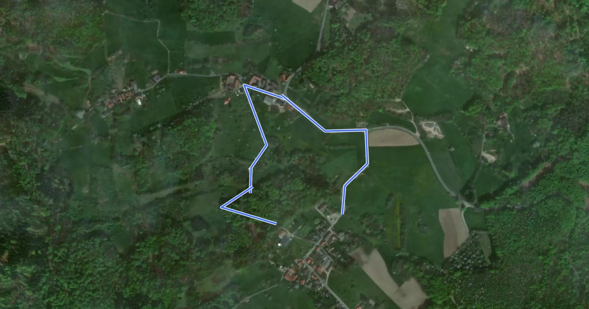 Маршрут Rundwanderweg Lautertal Brunnenwiese 3: Knodener-Weg на спутниковом снимке