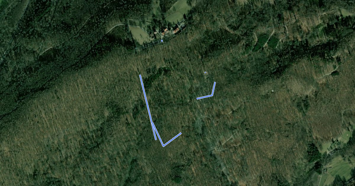 Маршрут Rundwanderweg Lautertal Felsberg 6: Dicker-Stein-Weg на спутниковом снимке