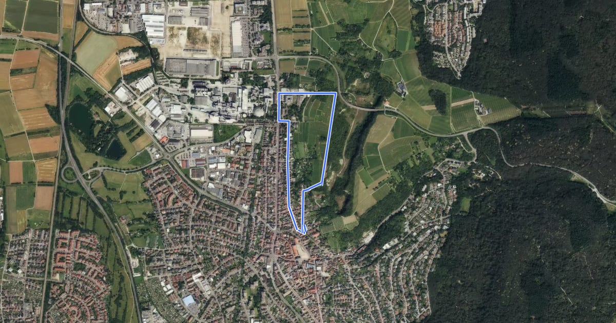 Маршрут Rundwanderweg Leimen 2: Geologieweg на спутниковом снимке