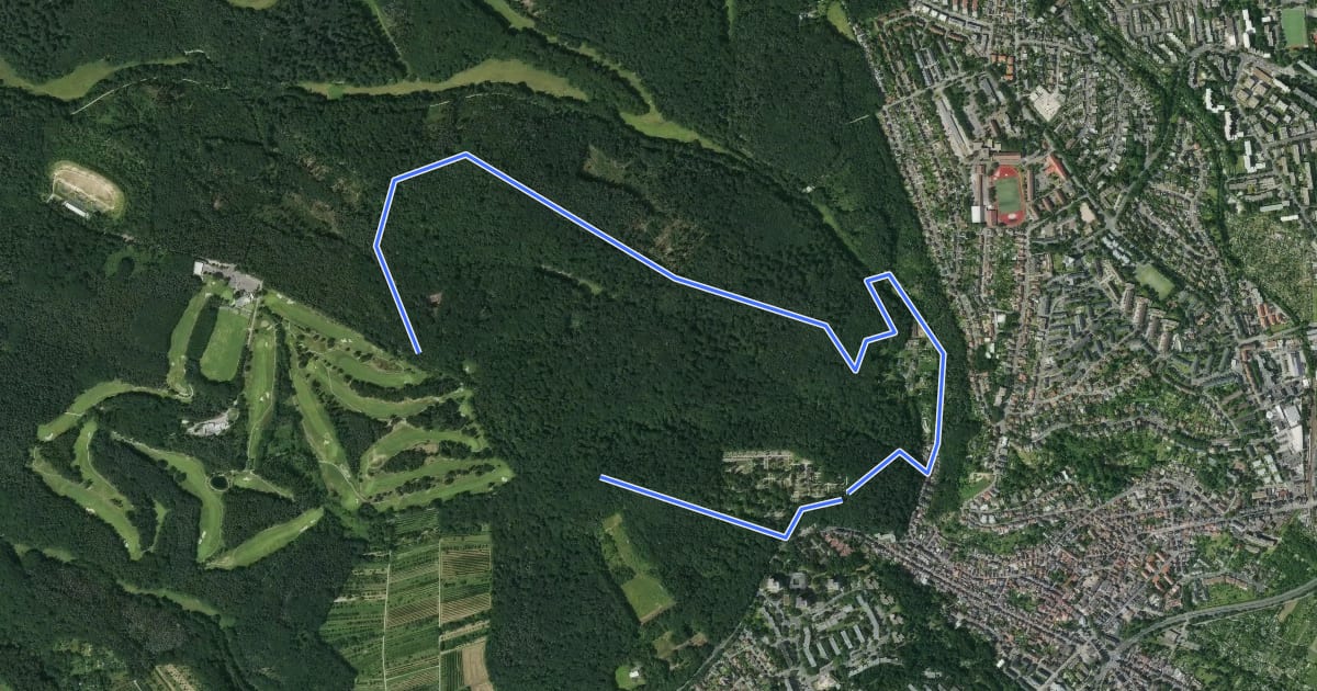 Маршрут Rundwanderweg Libelle на спутниковом снимке