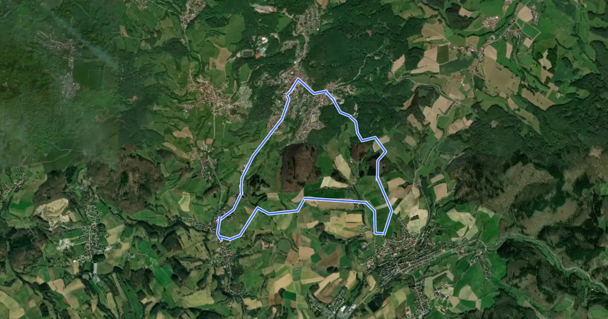 Маршрут Rundwanderweg Lindenfels 4: Galgenberg-Weg на спутниковом снимке
