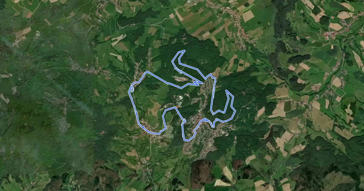 Маршрут Rundwanderweg Lindenfels 6: Erlebniswanderweg Lindenfels на спутниковом снимке