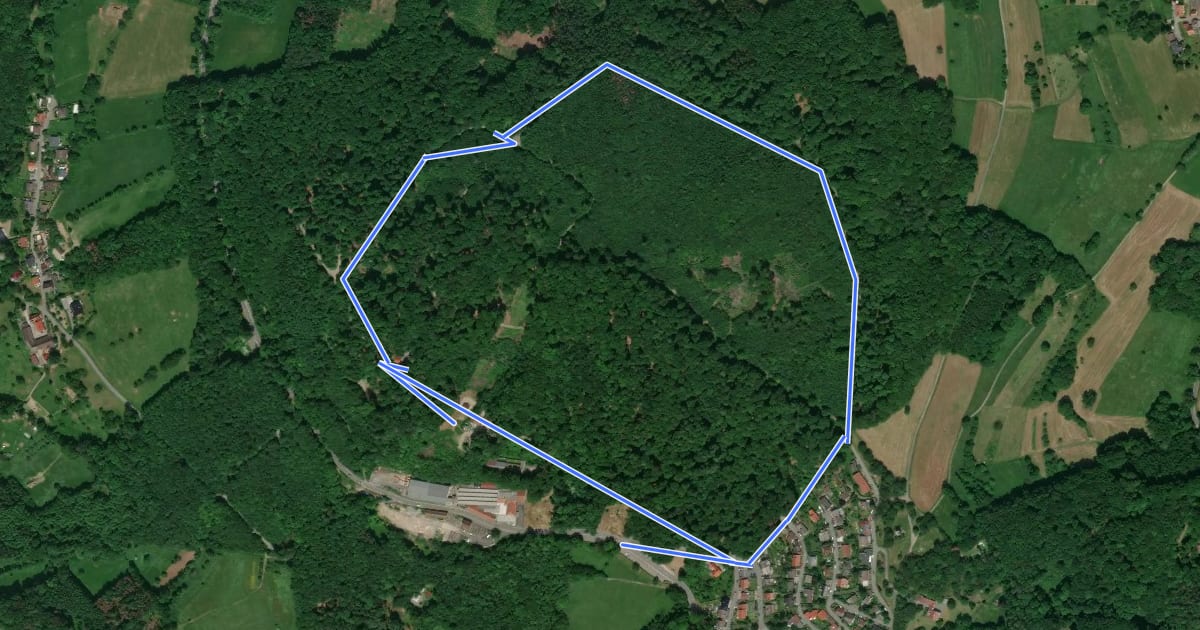 Маршрут Rundwanderweg Lindenfels Sauwaad 3: Buchhöhenweg на спутниковом снимке