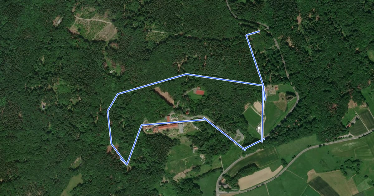 Маршрут Rundwanderweg Lindenfels Weinweg 1: Ludwigsfelsen-Weg на спутниковом снимке