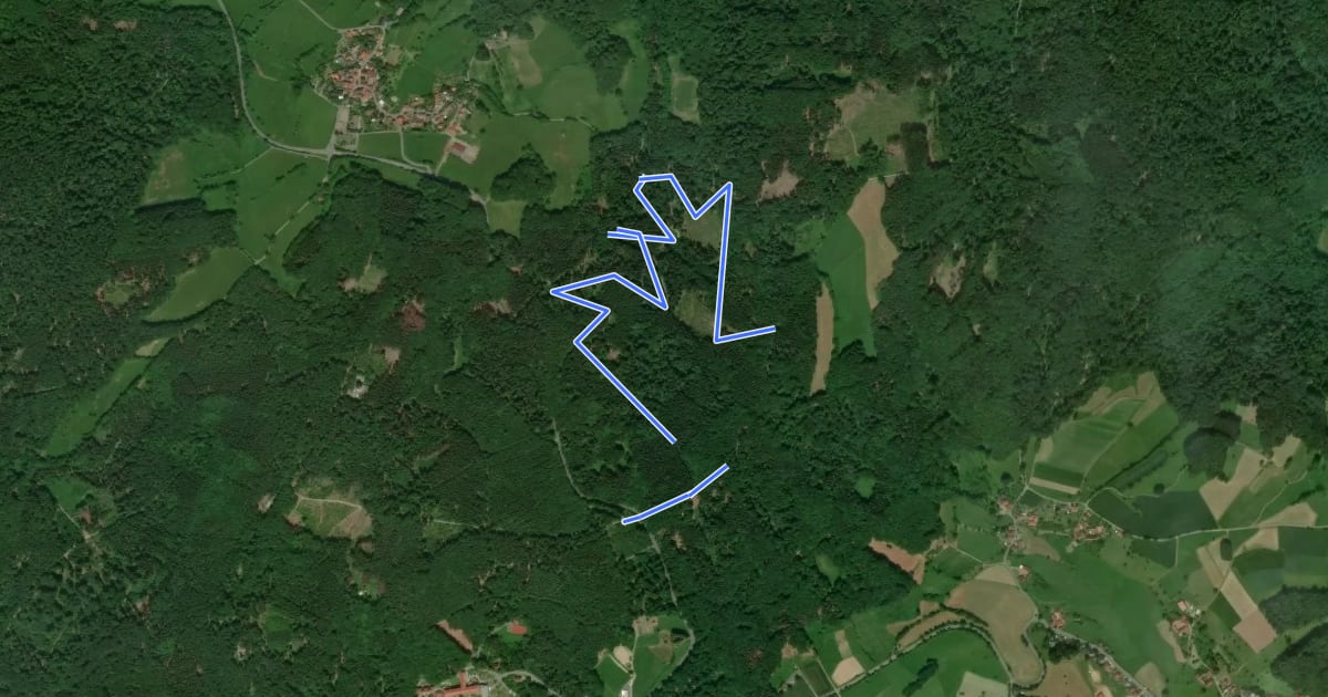 Маршрут Rundwanderweg Lindenfels Weinweg 2: Angelwiesen-Weg на спутниковом снимке