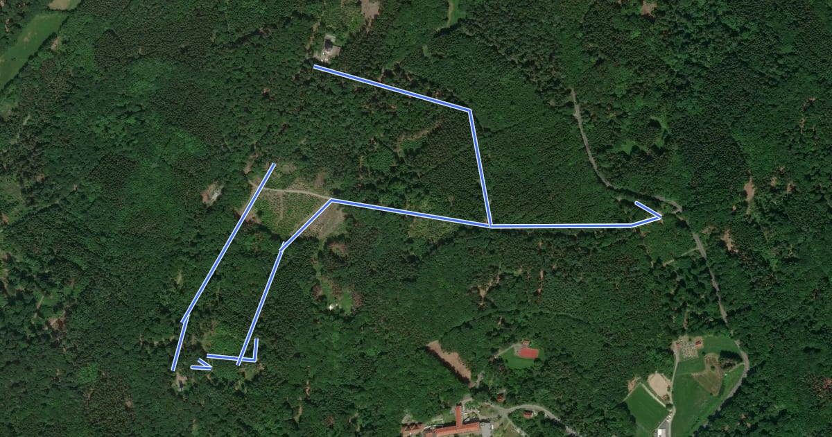 Маршрут Rundwanderweg Lindenfels Weinweg 4: Gersprenzquellen-Weg на спутниковом снимке