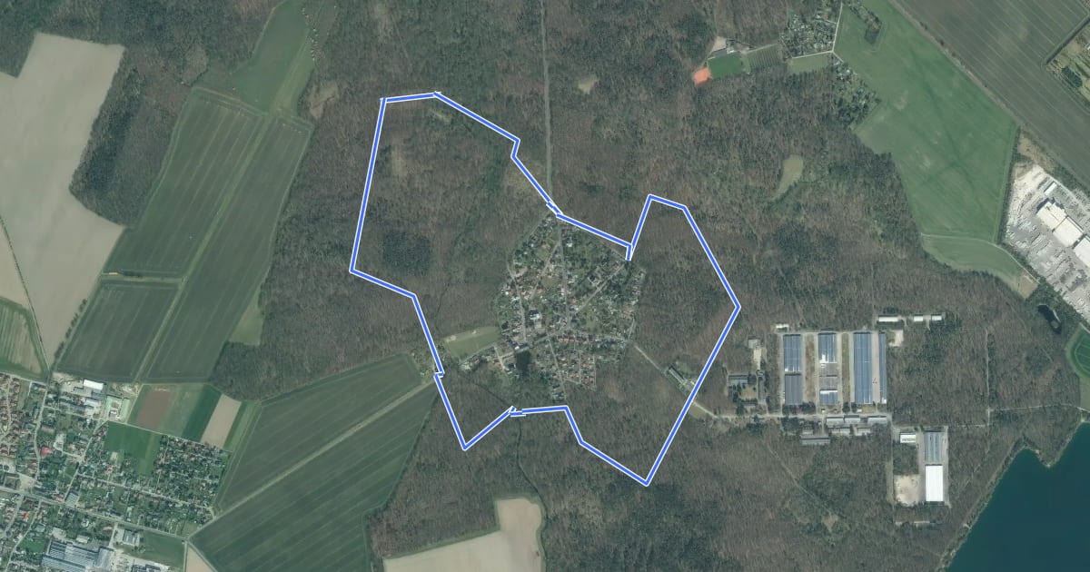 Маршрут Rundwanderweg Lindhardt на спутниковом снимке