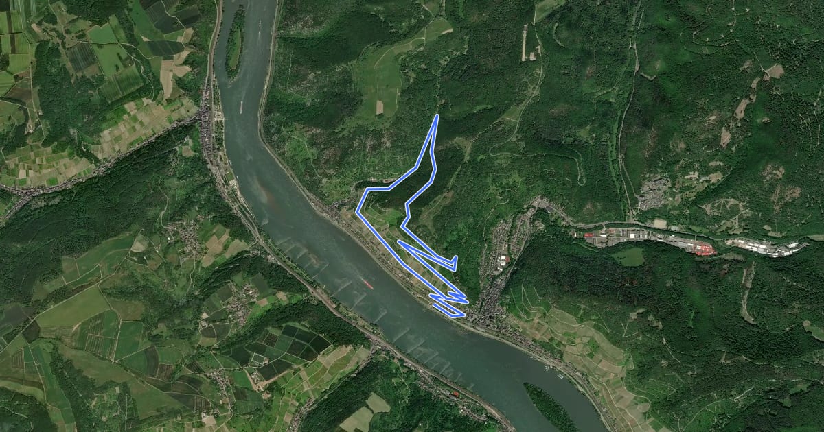 Маршрут Rundwanderweg Lorch 5 на спутниковом снимке