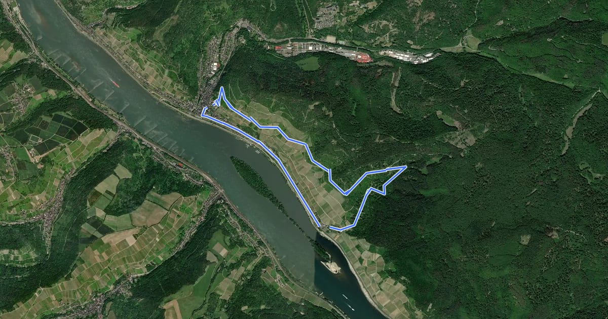 Маршрут Rundwanderweg Lorch 7 на спутниковом снимке