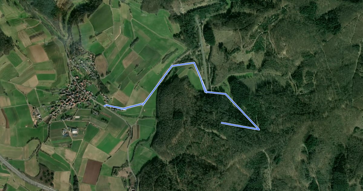 Маршрут Rundwanderweg Mühlbach M1 на спутниковом снимке