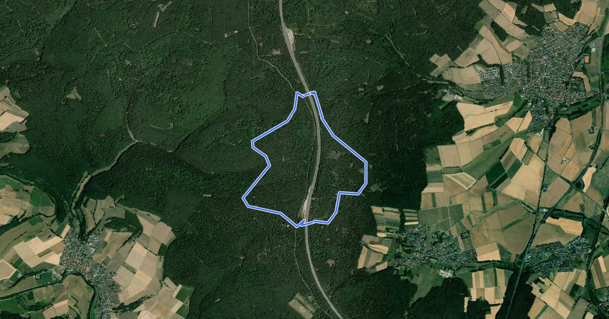 Маршрут Rundwanderweg Mühlberg на спутниковом снимке