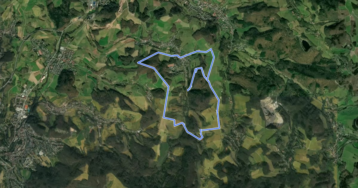 Маршрут Rundwanderweg Mörlenbach Am Weihklingen 3: Geisenbach-Weg на спутниковом снимке