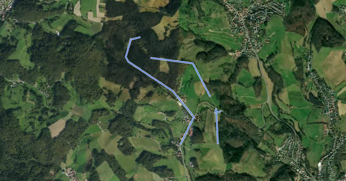 Маршрут Rundwanderweg Mörlenbach Ebertsklingen 3: Eltersberg-Weg на спутниковом снимке