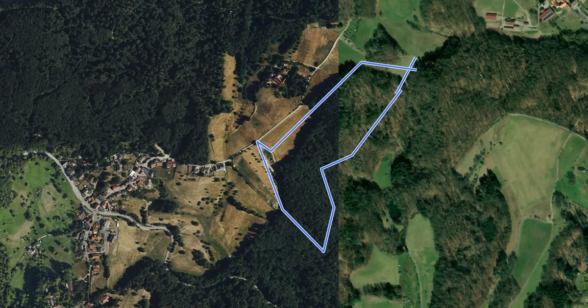 Маршрут Rundwanderweg Mörlenbach Frauenhecke 7: Juhöhblick-Weg на спутниковом снимке