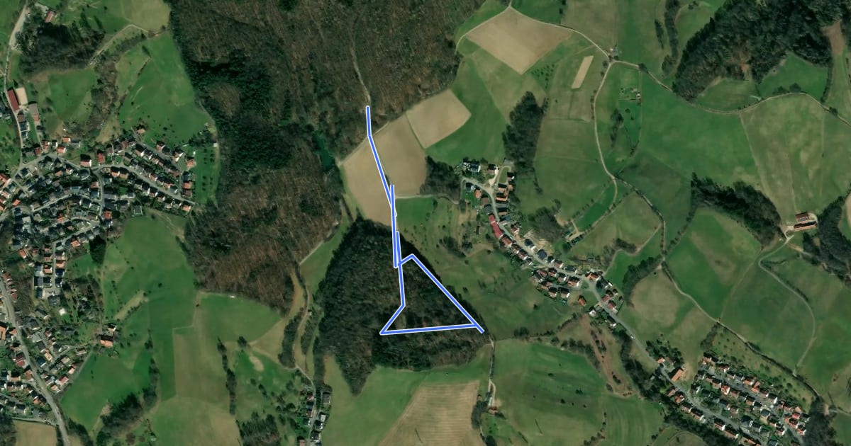 Маршрут Rundwanderweg Mörlenbach Waldsee 2: Steinböhl-Weg на спутниковом снимке