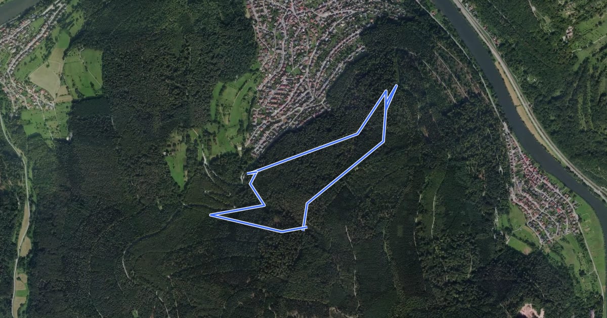 Маршрут Rundwanderweg Marienhöhe 1: Ledigsberg-Weg на спутниковом снимке
