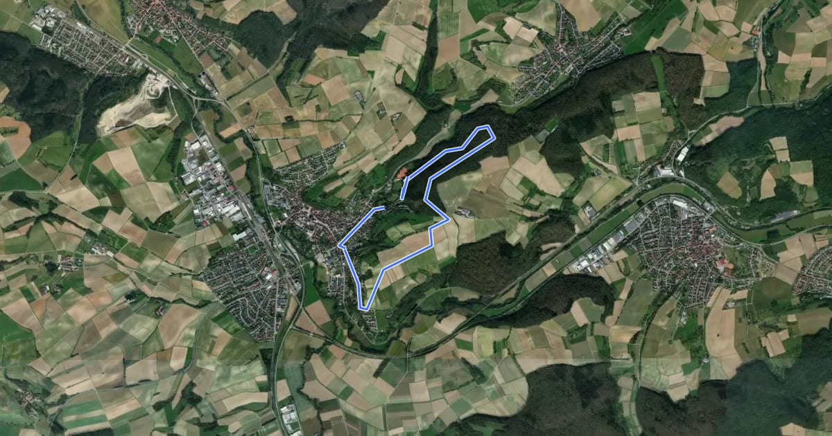 Маршрут Rundwanderweg Meckesheim Buchwald 6: Blösenberg-Weg на спутниковом снимке