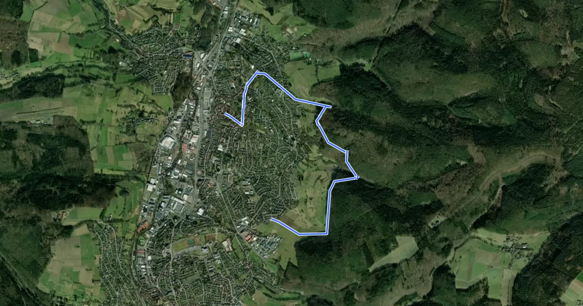 Маршрут Rundwanderweg Michelstadt 1: Brunnenstubenberg-Weg на спутниковом снимке