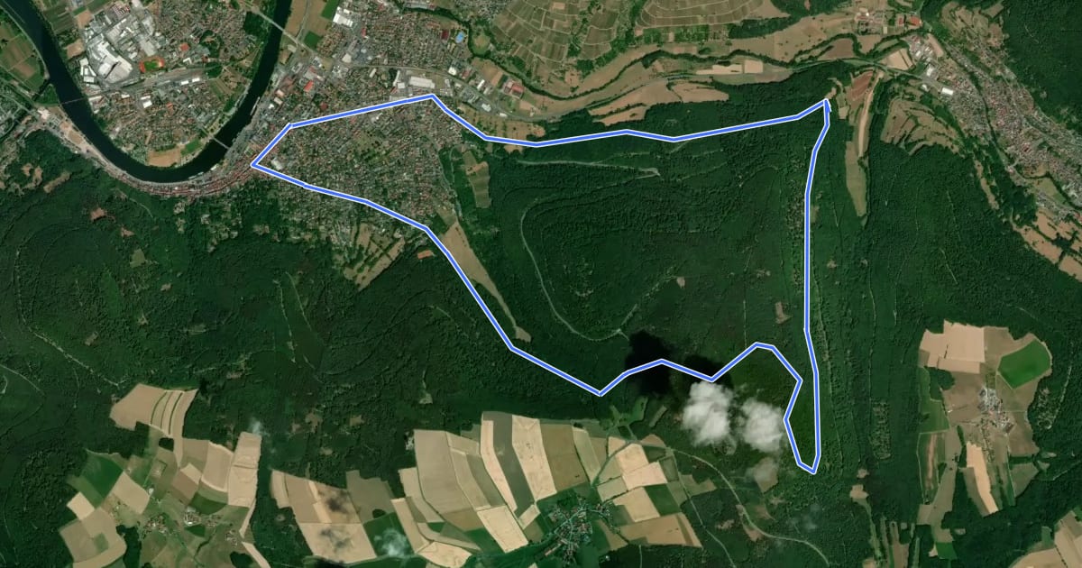 Маршрут Rundwanderweg Miltenberg 4: Steinerner-Berg-Weg на спутниковом снимке