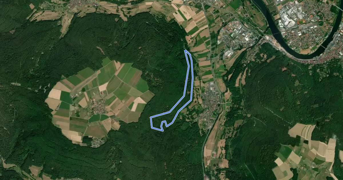 Маршрут Rundwanderweg Miltenberg Springquelle 5: на спутниковом снимке