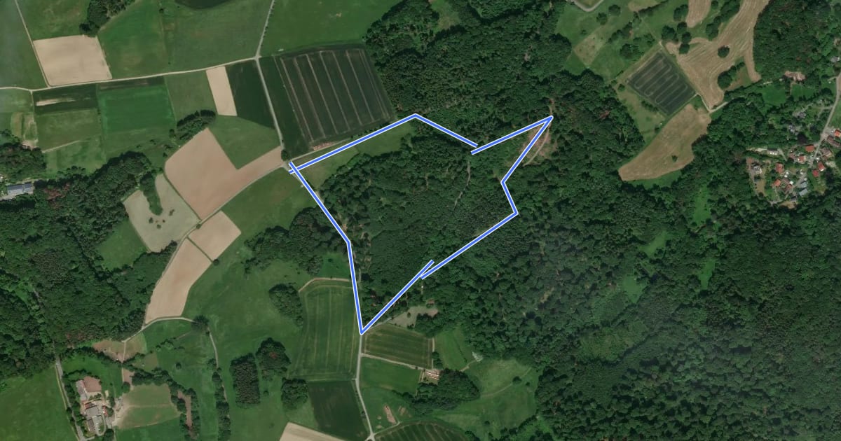 Маршрут Rundwanderweg Modautal Johannesberg 2: Johannesberg-Weg на спутниковом снимке