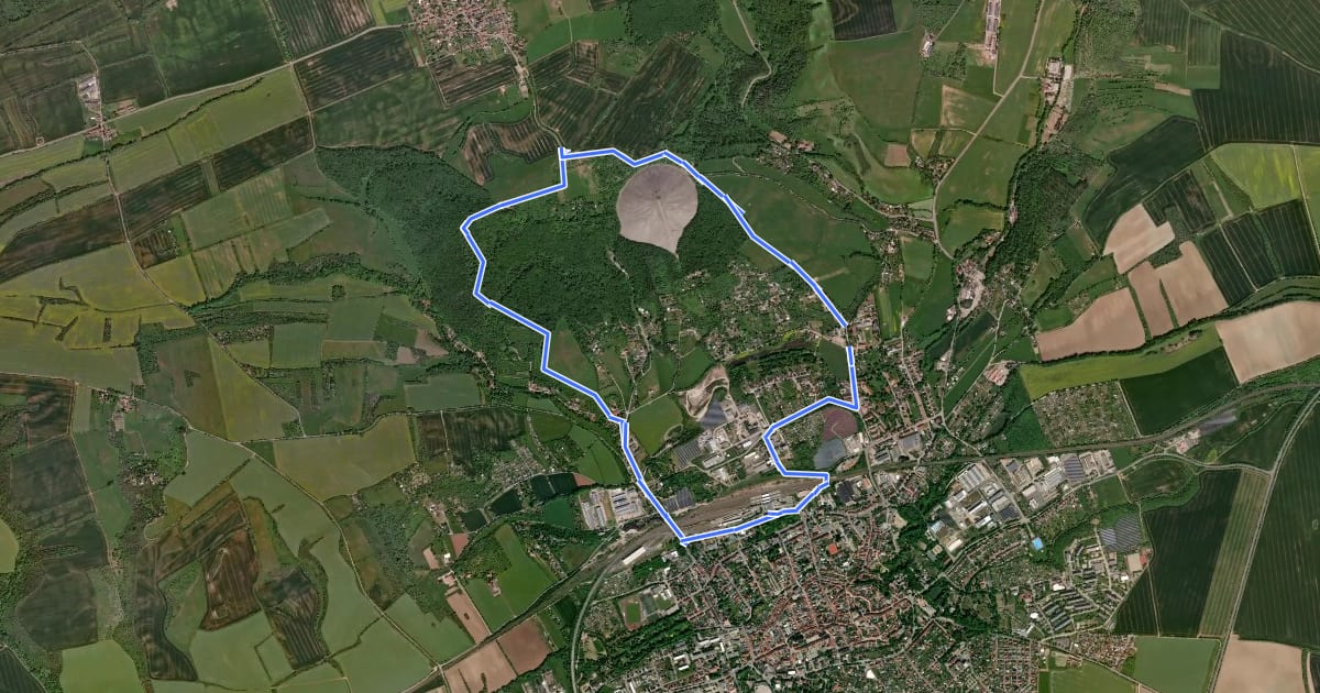 Маршрут Rundwanderweg Moltkewarte-Hohe Linde на спутниковом снимке