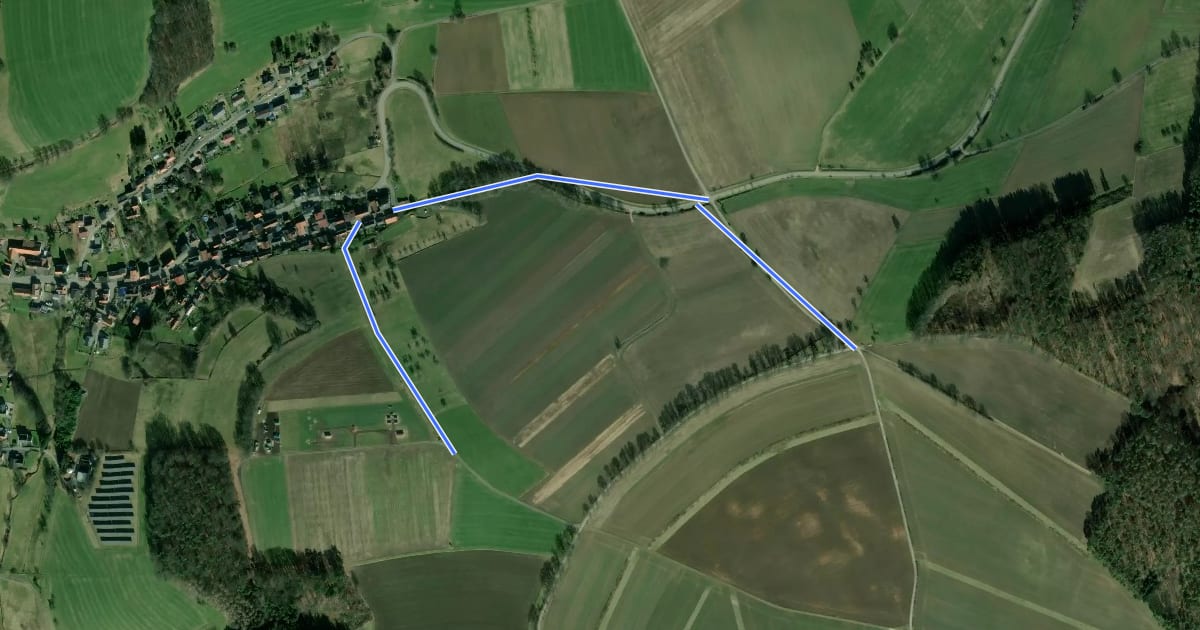 Маршрут Rundwanderweg Mossauer Höhe 4: Mossauer-Höhen-Weg на спутниковом снимке