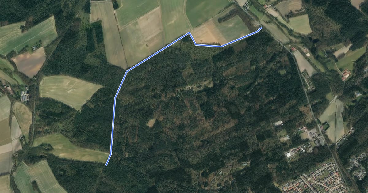 Маршрут Rundwanderweg Muna на спутниковом снимке