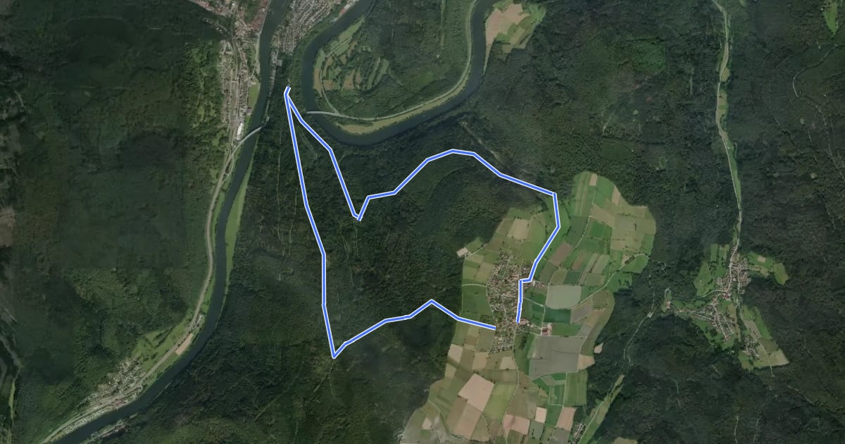 Маршрут Rundwanderweg Neckaralm 2: Moosbrunn-Weg на спутниковом снимке