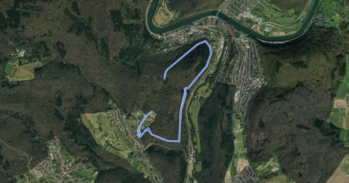 Маршрут Rundwanderweg Neckargemünd Friedhof 9 - Waldhilsbach-Weg на спутниковом снимке