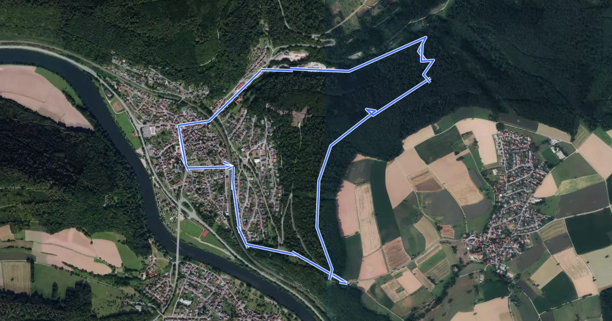 Маршрут Rundwanderweg Neckargerach 4: Gertberg-Weg на спутниковом снимке