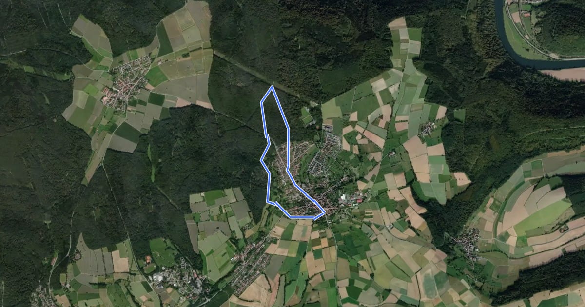 Маршрут Rundwanderweg Neunkirchen 2: Kriegwald-Weg на спутниковом снимке