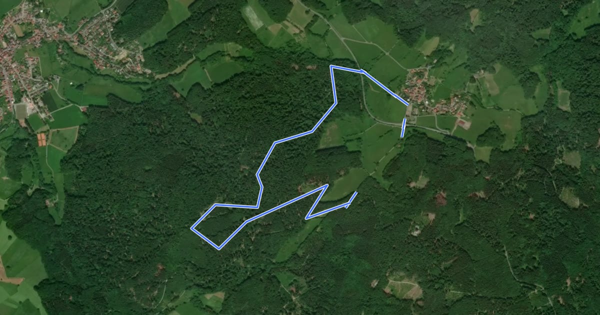 Маршрут Rundwanderweg Neunkirchen 3 на спутниковом снимке