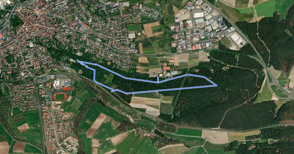 Маршрут Rundwanderweg Neustadt/Aisch N 5 на спутниковом снимке