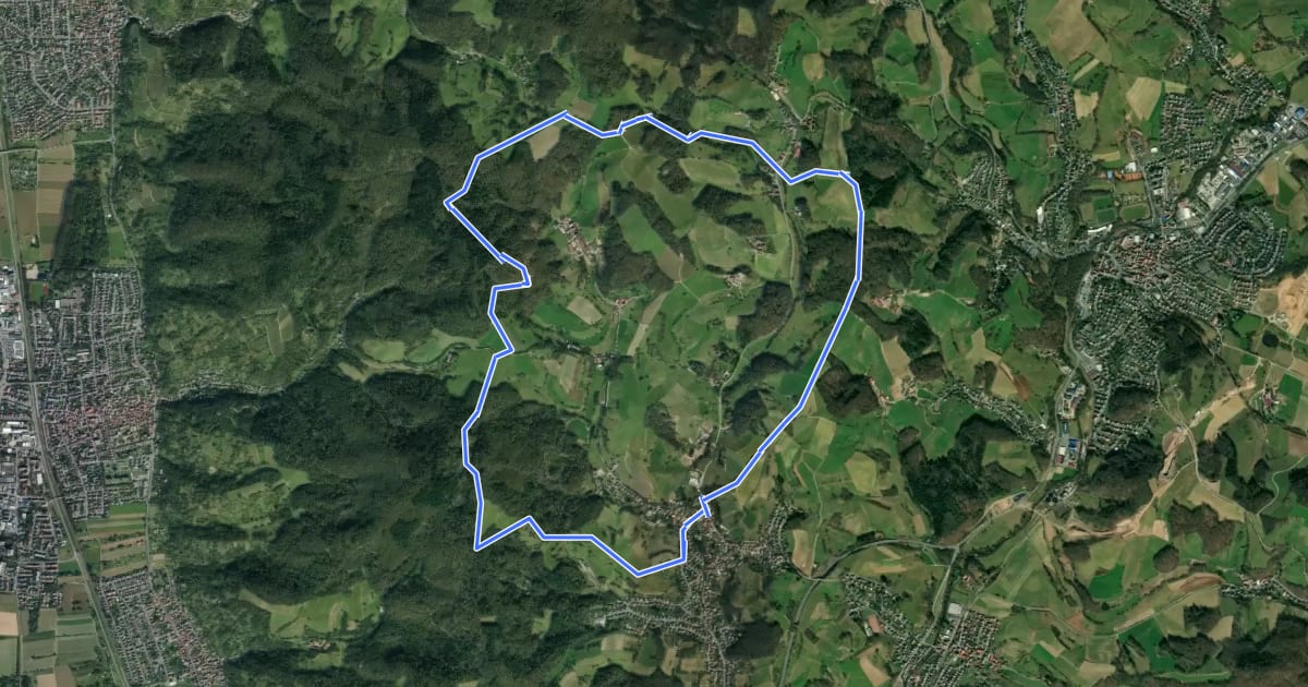 Маршрут Rundwanderweg Nieder-Liebersbach 2: Balzenbach-Weg на спутниковом снимке